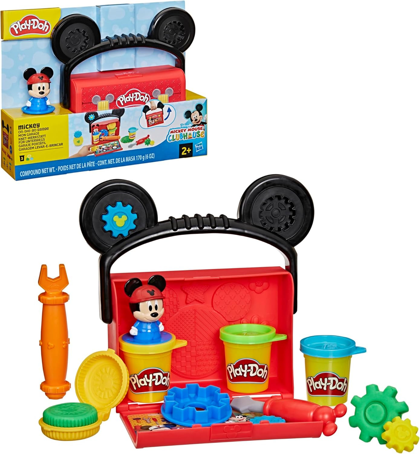 Play-Doh Disney Junior Mickey Mouse Clubhouse On-The-Go Garage Mickey Mouse Set