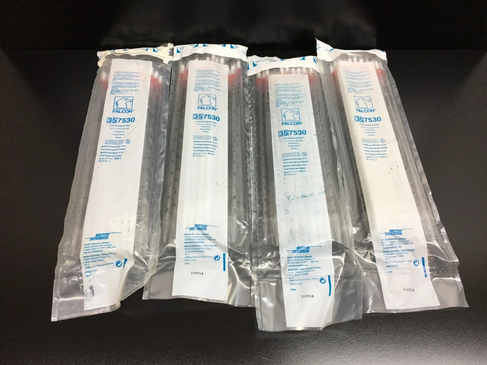 Falcon REF 357530 Serological Pipet 10mL Lot 4 Packs