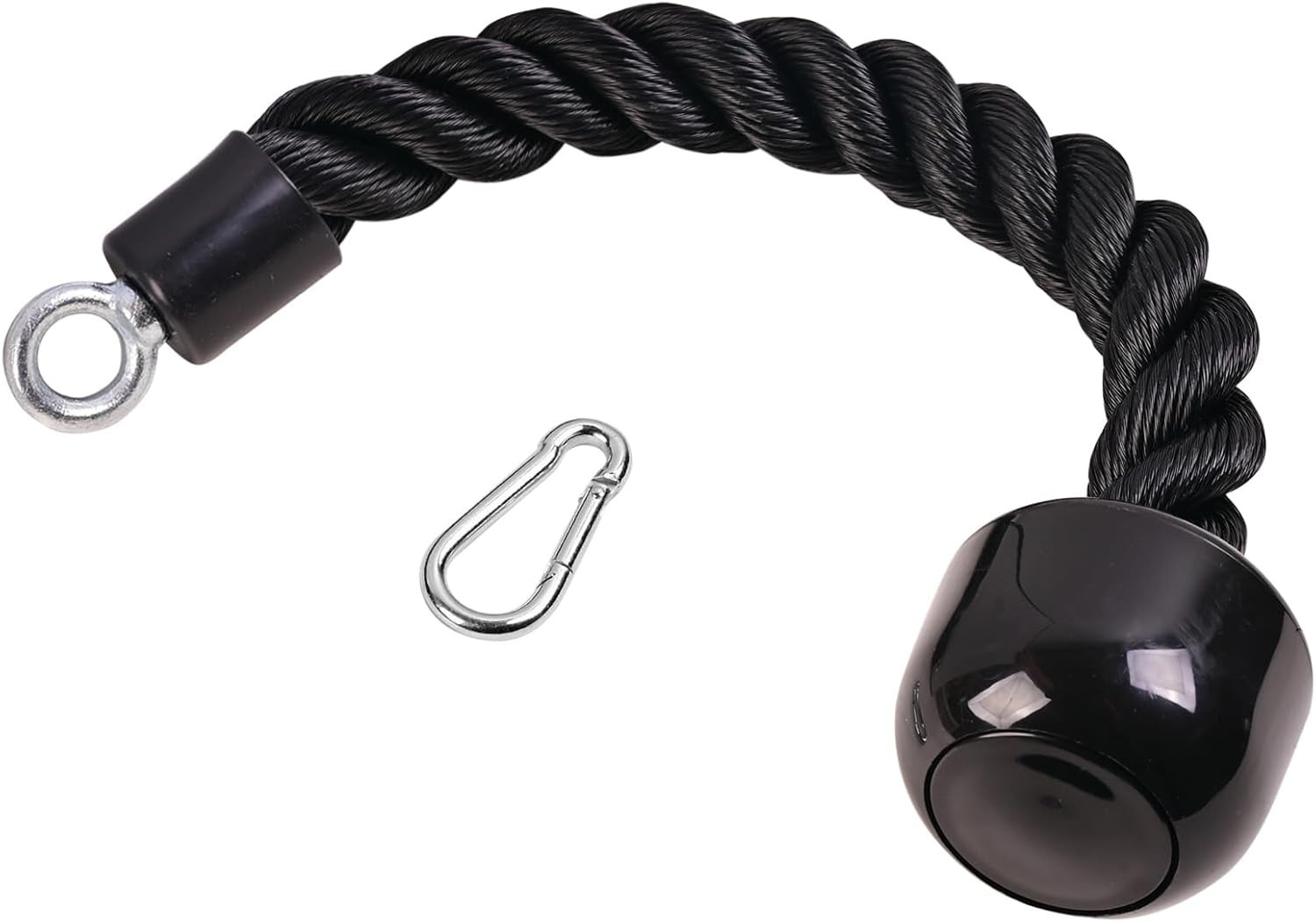 Heavy Duty 63 Inch Tricep Push Down Rope with Rubber Grip - Face Pulls Made Easy
