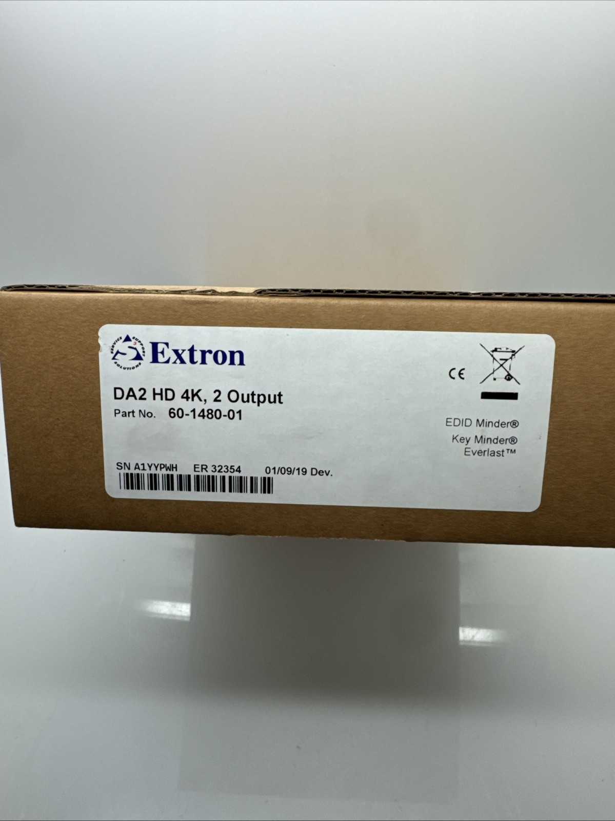 Extron 60-1480-01 DA2 HD 4K, 2 Output Distribution Amplifier