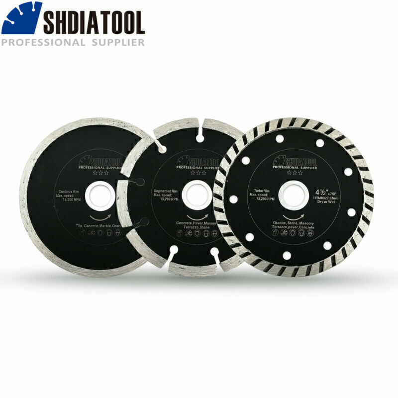 3pc 4.5'' Diamond Saw Blade Tile Ceramic Cutting Disc Cutter Tool Circular Wheel