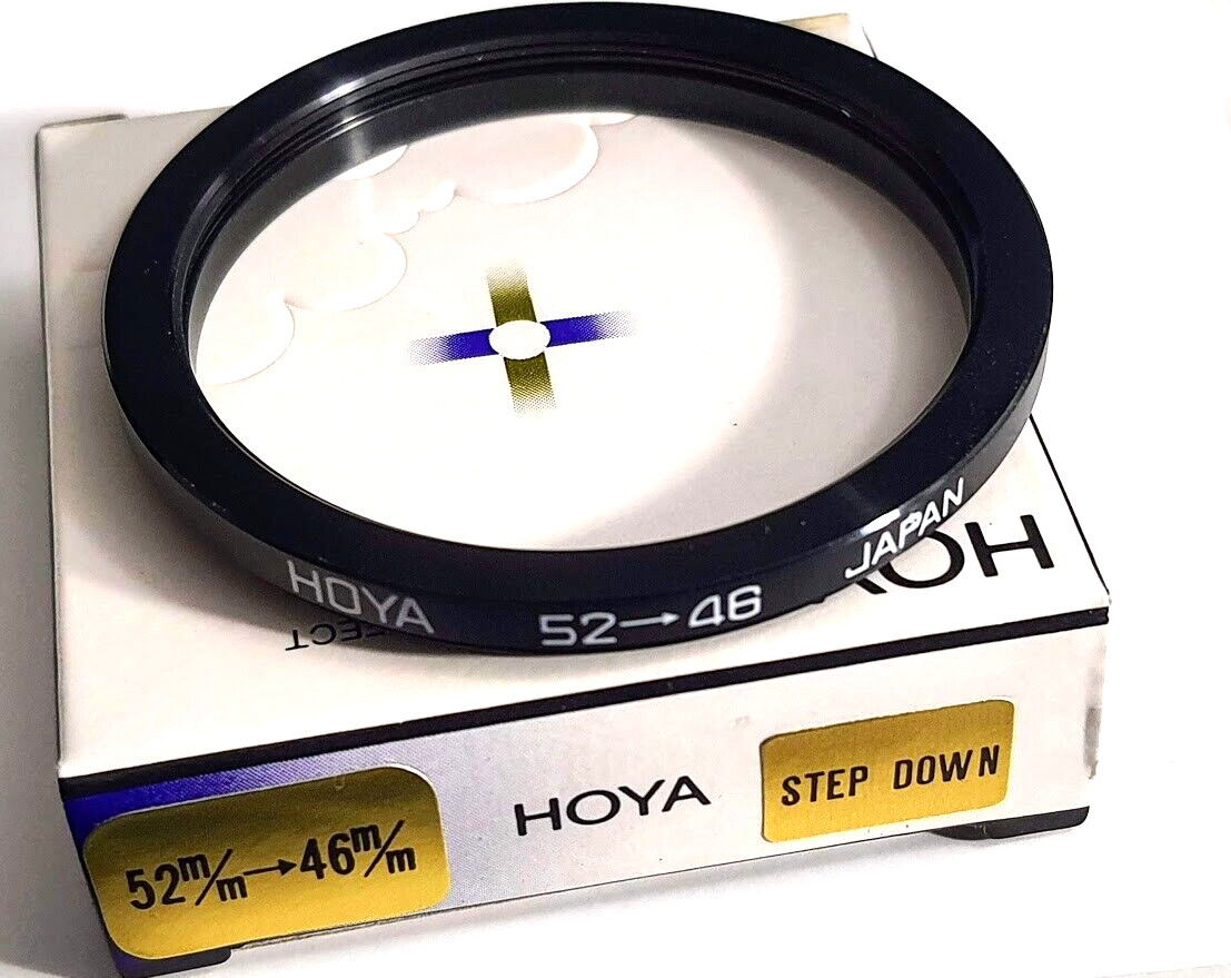 Hoya 52-46mm Step-Down Stepping Lens Filter Adapter Ring 52mm-46mm 52mm-46 52-46