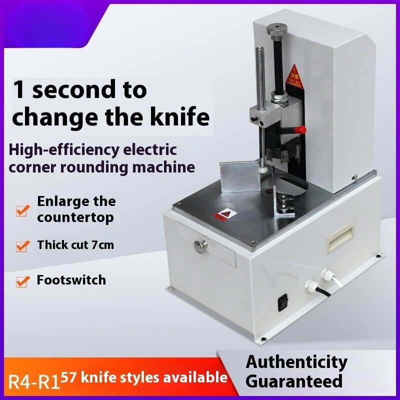 Electric Multi-Knife PVC Name Card Hangtag Rounded Corner Chamfering Machine