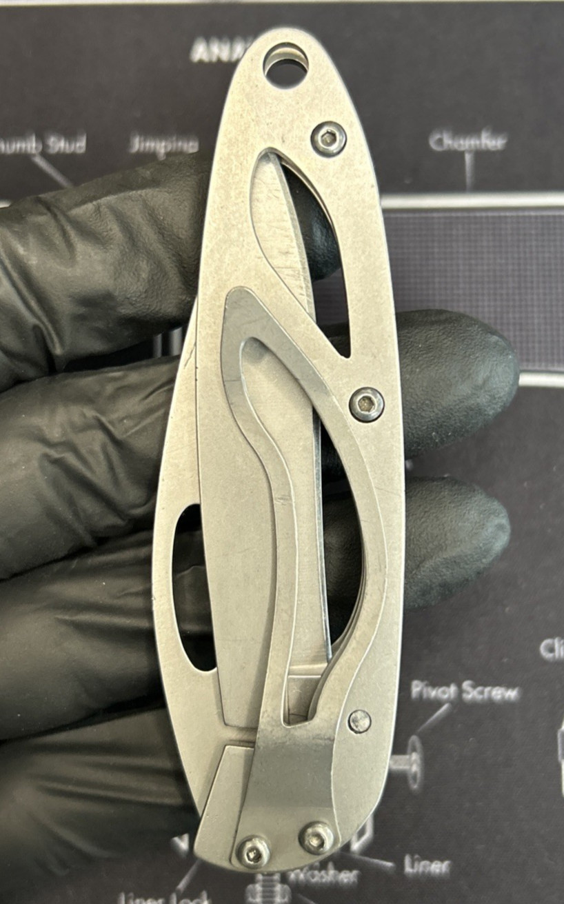 Sheffield Folding Pocket Knife 2.5" Plain Edge SS Blade & Handle VGUC W/Clip