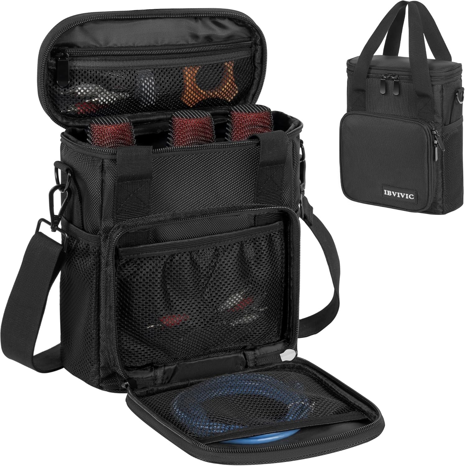 Wireless Microphone Case with Foam - Black/.
