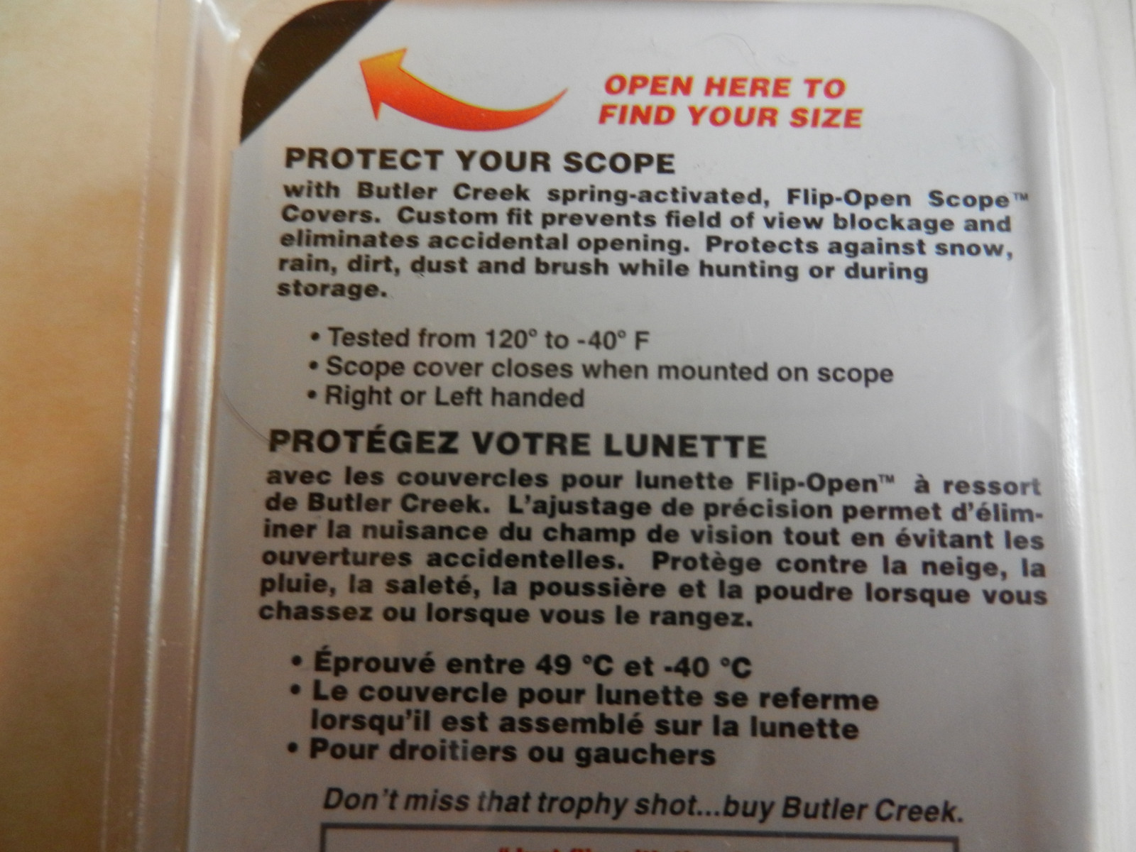 Butler Creek Flip-Open Scope Cover; 10 OBJ; 1.500"-38.1mm; 30100