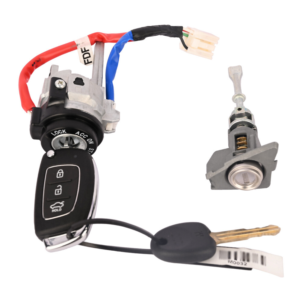 Ignition & Door Lock Cylinder for Elantra 2011-2015 1.8L 2.0L SAME KEY W/FOB！