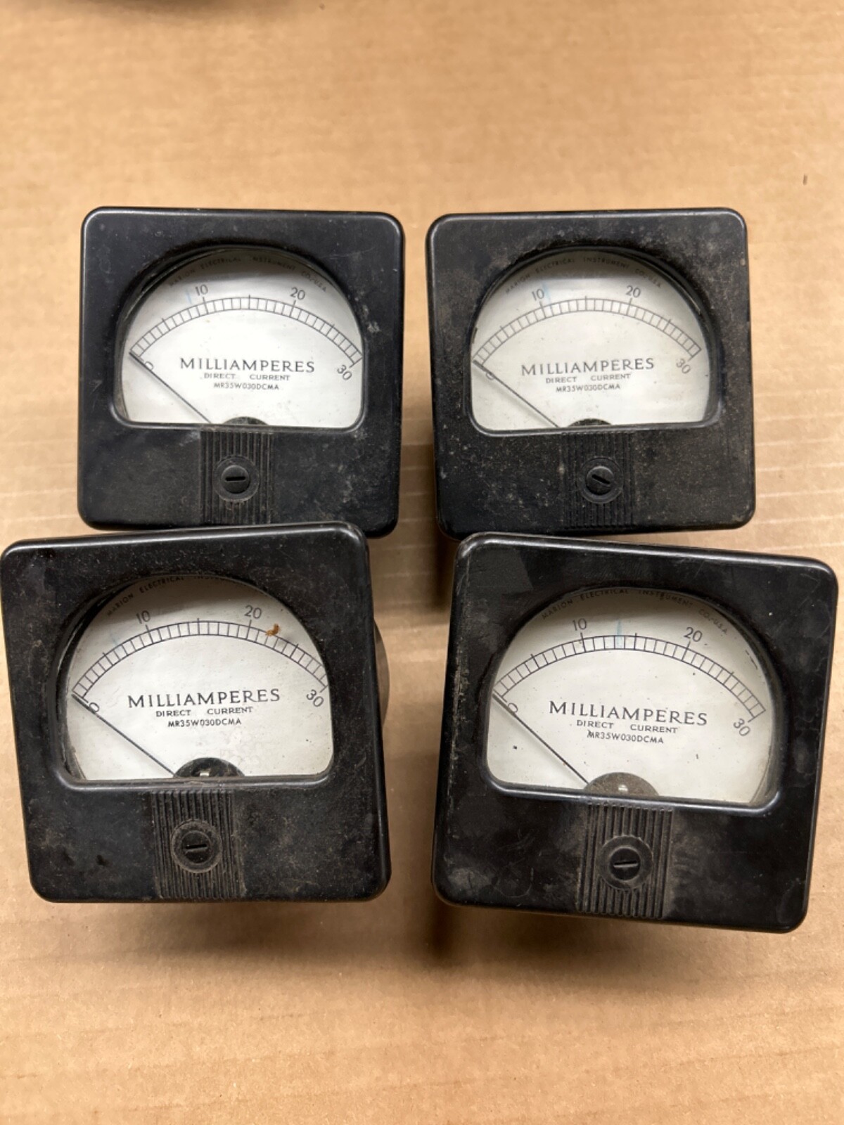 METER MARION MILLIAMPERES 30 D.C. HAM RADIO MILITARY GAUGE