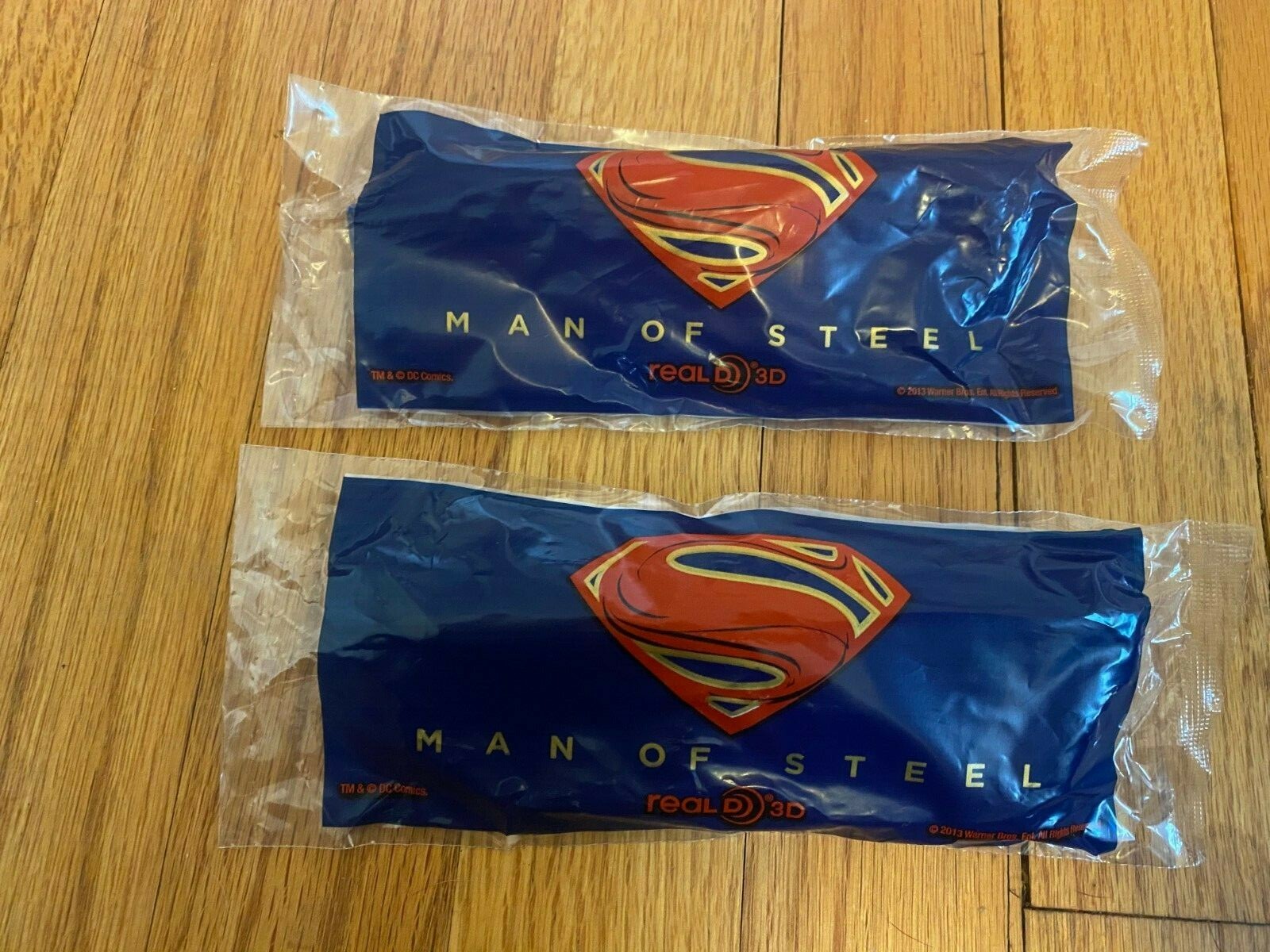 Superman - MAN OF STEEL - Movie PROMO Real D/3D Glasses (Lot of 2) - BRAND NEW!