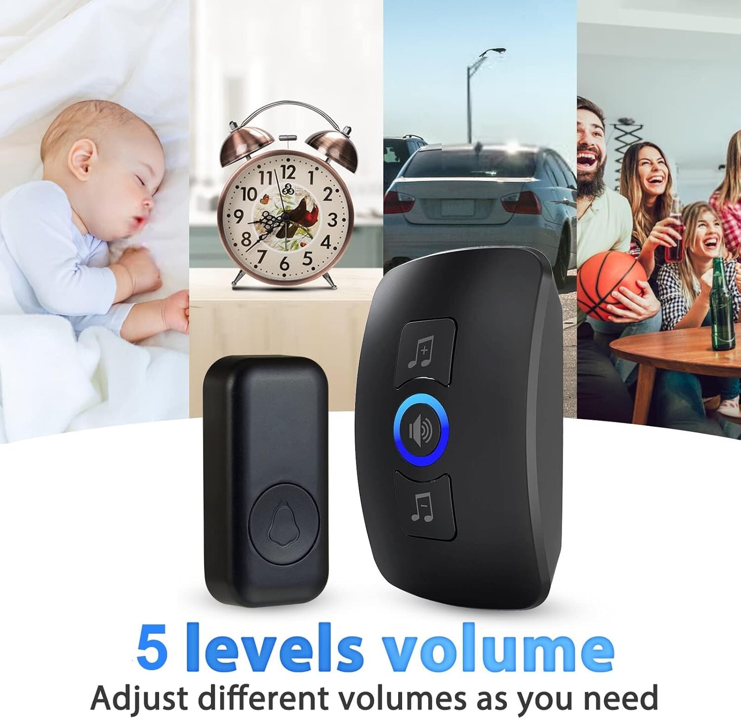 Wireless doorbell set