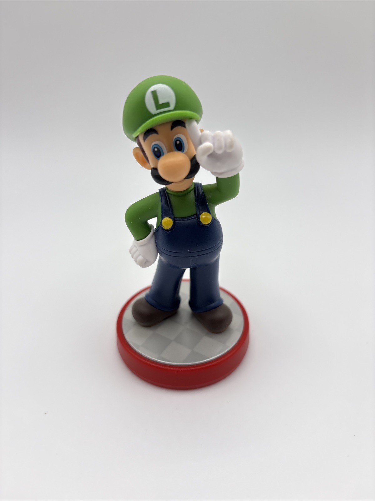 Nintendo Amiibo Figure Switch Luigi Super Mario Bros Red Base
