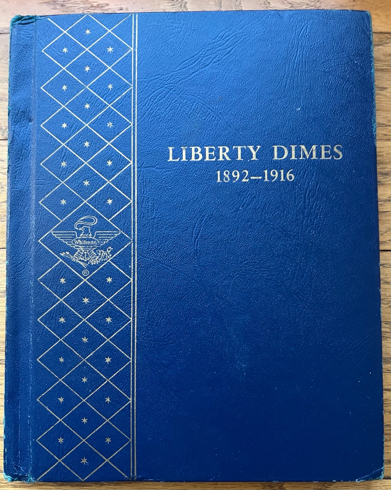 1892-1916 BARBER DIME ALMOST COMPLETE 62 COINS SET, KEY DATES WHITMAN ALBUM #2