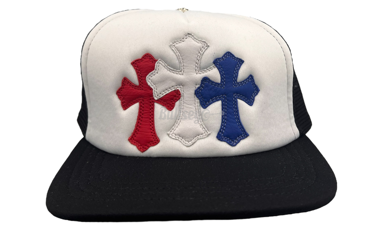 Chrome Hearts Triple Cross Red/White/Blue Trucker Hat