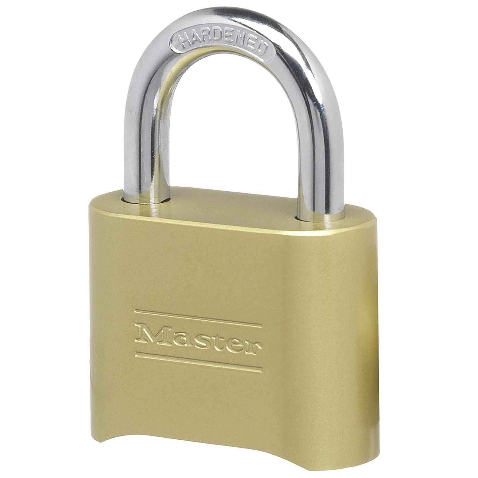 Master Lock Brass Combination Padlock for Indoor and 1 Pack, Finish