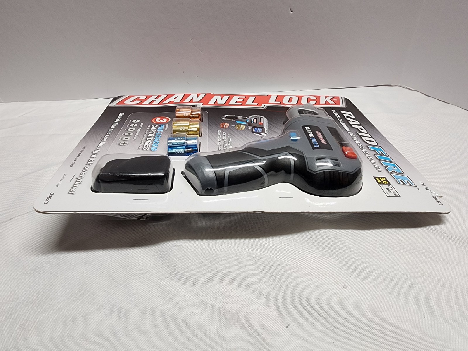 ChannelLock Rapid Fire Quick Loading Cordless Screw Gun Screwdriver ‎‎Drill Driv