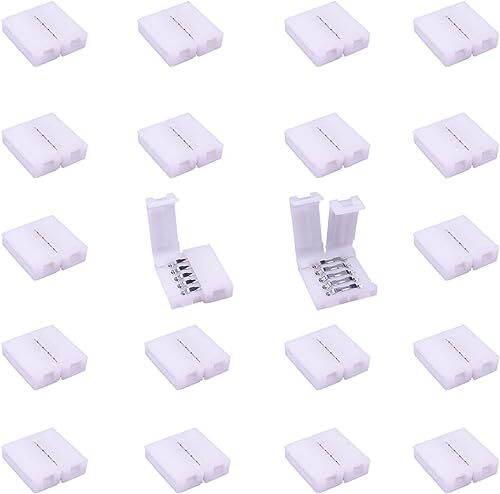 20pcs RGBW LED Strip Connector 5 pin 12mm Wide RGBW 5050 LED Tape Connector