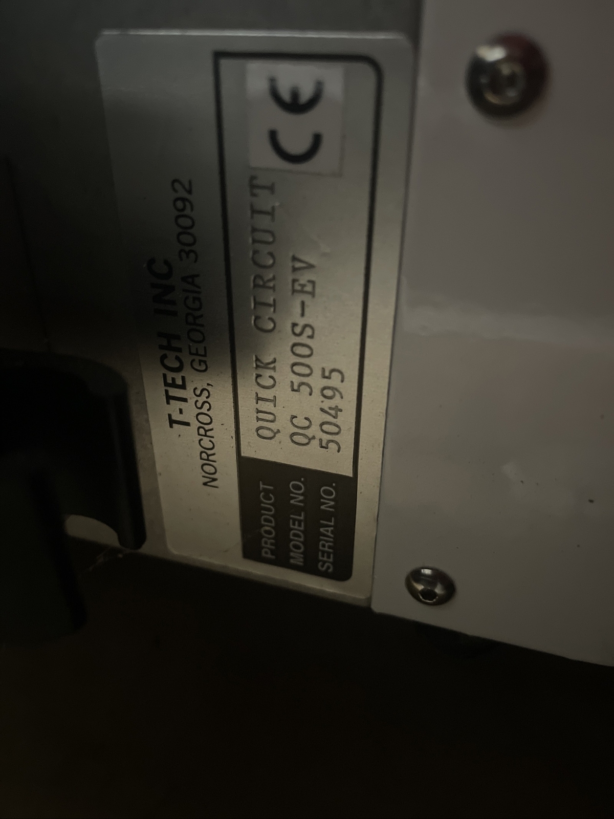 T-TECH QUICK CIRCUIT BOARD PROTOTYPING SYSTEM 5000 MILLING TABLE CONTROLLER