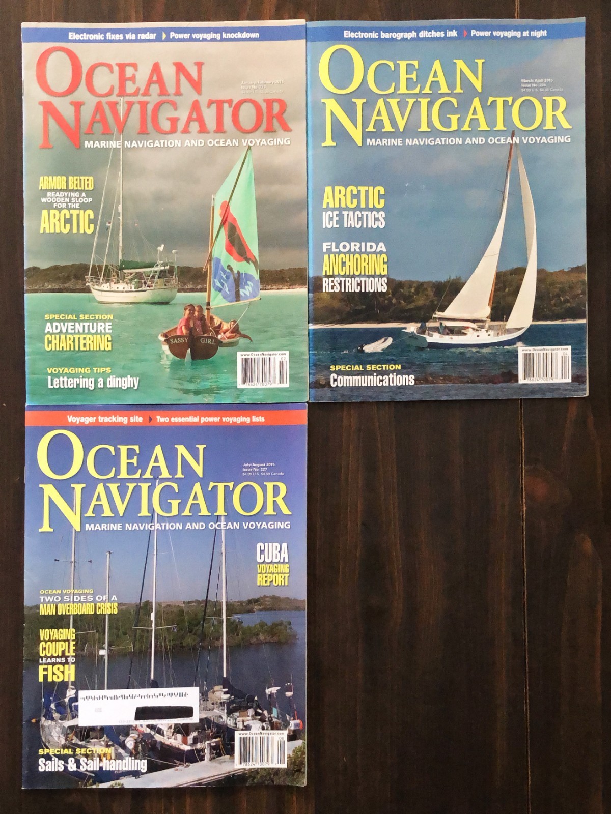 2015 Ocean Navigator Magazine - Lot of 3
