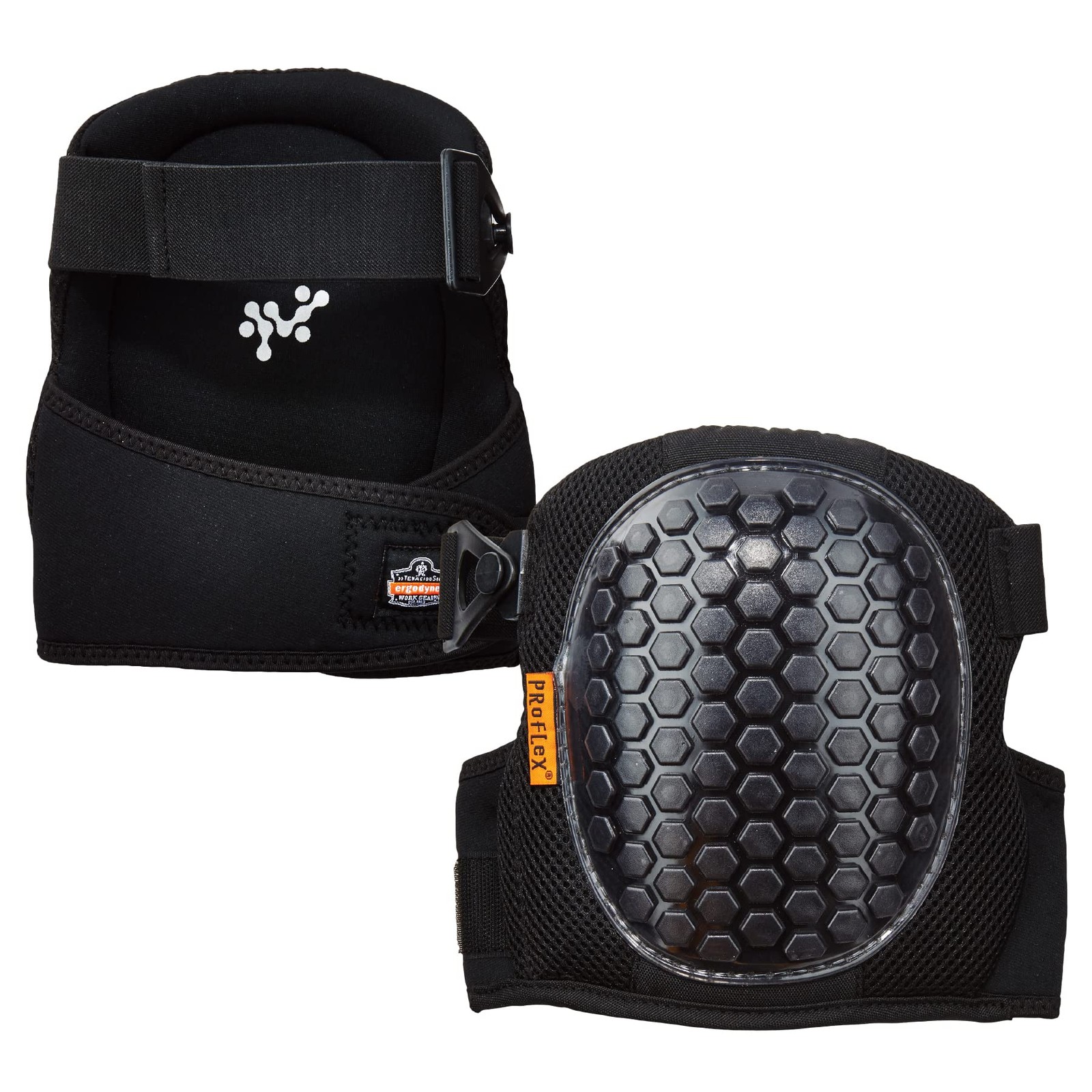 ProFlex 367 Professional Knee Pads, Protective Round Cap, Lightweight Gel Pad...