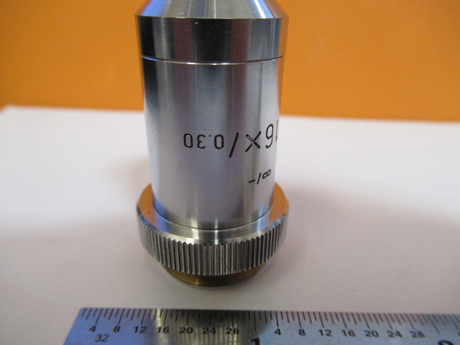 LEITZ WETZLAR OBJECTIVE PL 16X INFINITY OPTICS MICROSCOPE AS PICTURED &5M-A-16