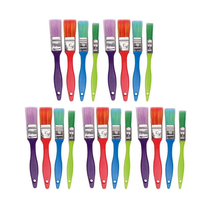 Children Paint Brush Nylon Bristle Paint Brush Colorful Paint Brush for Painting
