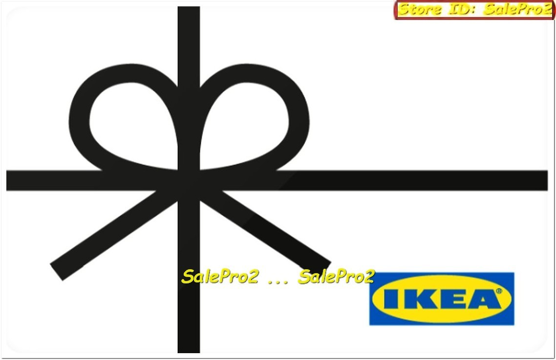 IKEA 2022 BLACK RIBBON #CF76-E03 ENGLISH / FRENCH FSC-MIX COLLECTIBLE GIFT CARD