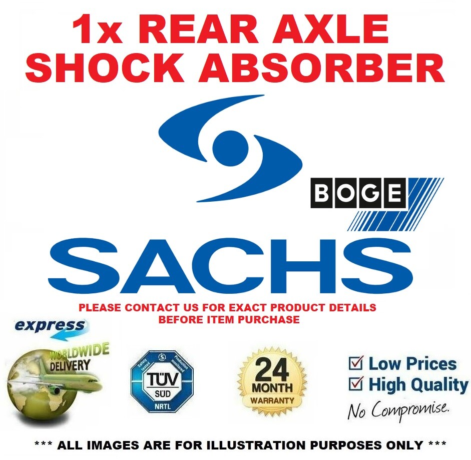1x SACHS BOGE Rear Axle SHOCK ABSORBER for AUDI A3 2.0 TDI quattro 2006-2008