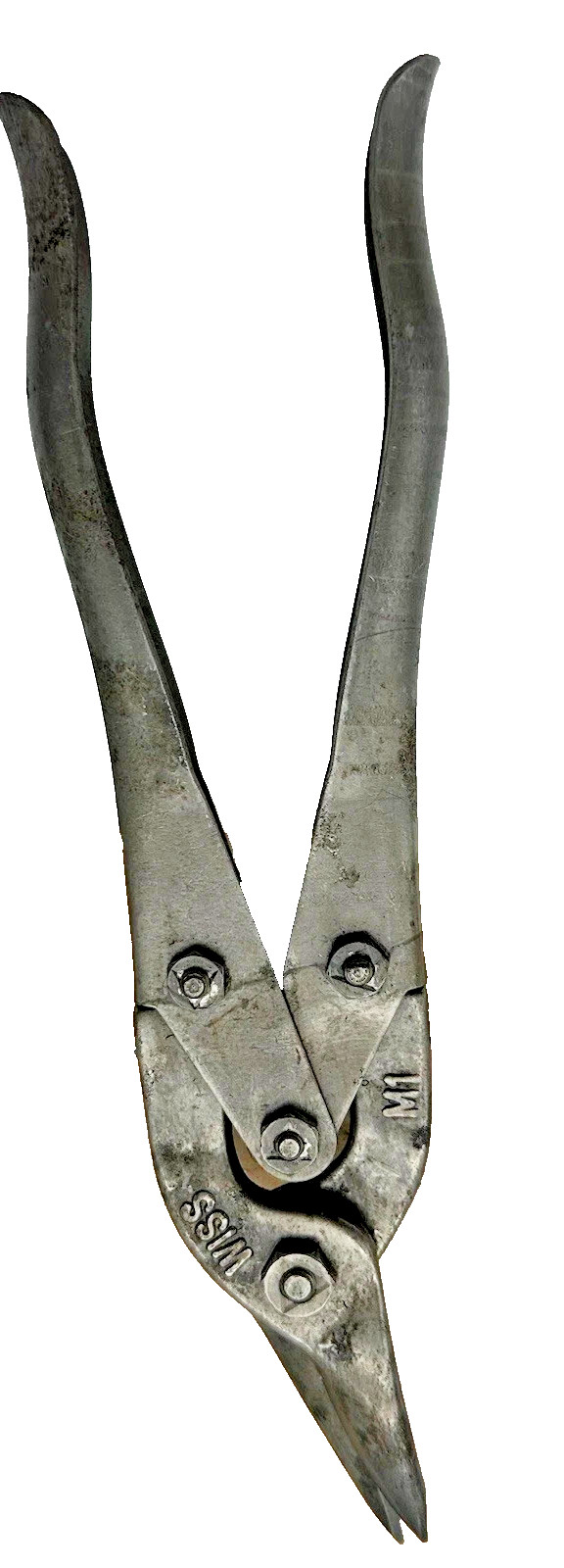 Vintage WISS M-1 Tin Metal Snips WISS 10” Length Made In USA