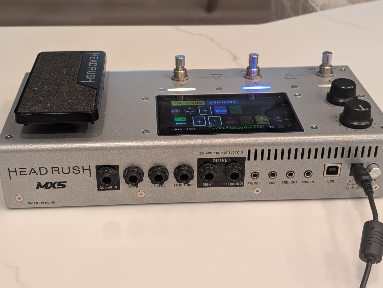 HeadRush MX5 Special Edition Silver Guitar Amp Modeler Multi-Effects Amp Mod