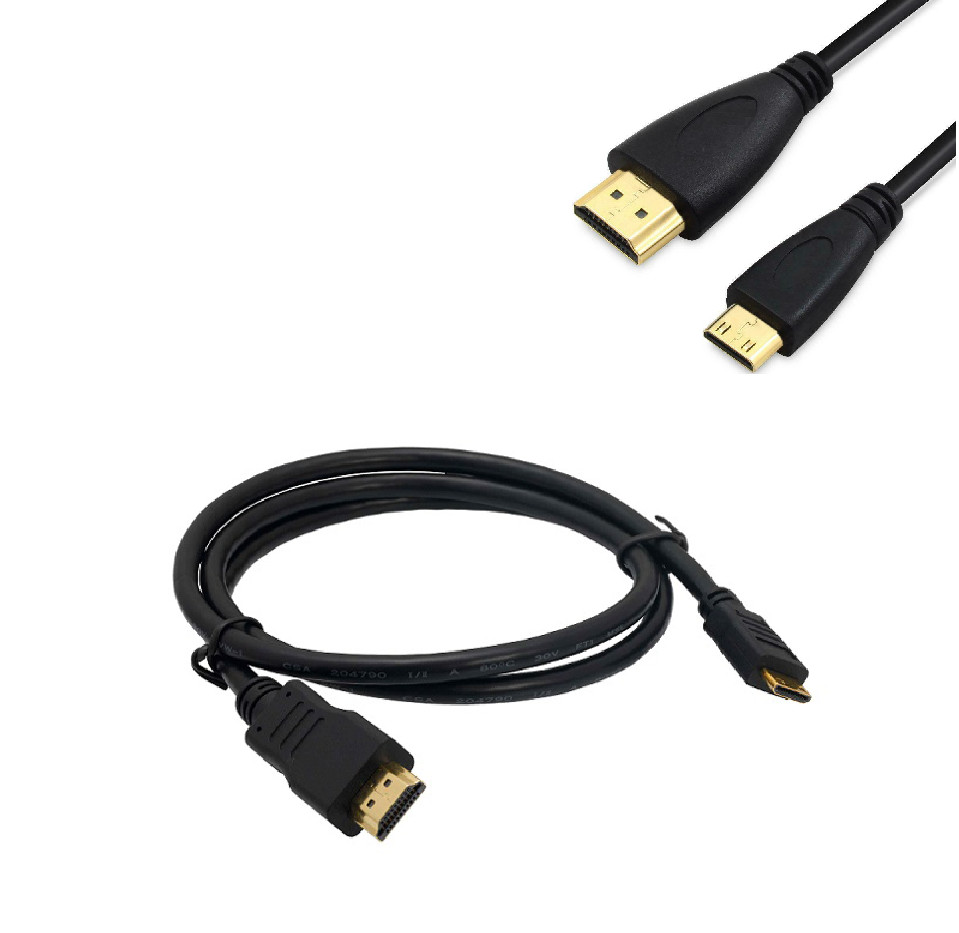 High Speed Mini HDMI to HDMI Cable HDMI Cord For Monitor Laptop PC Cameras 5FT