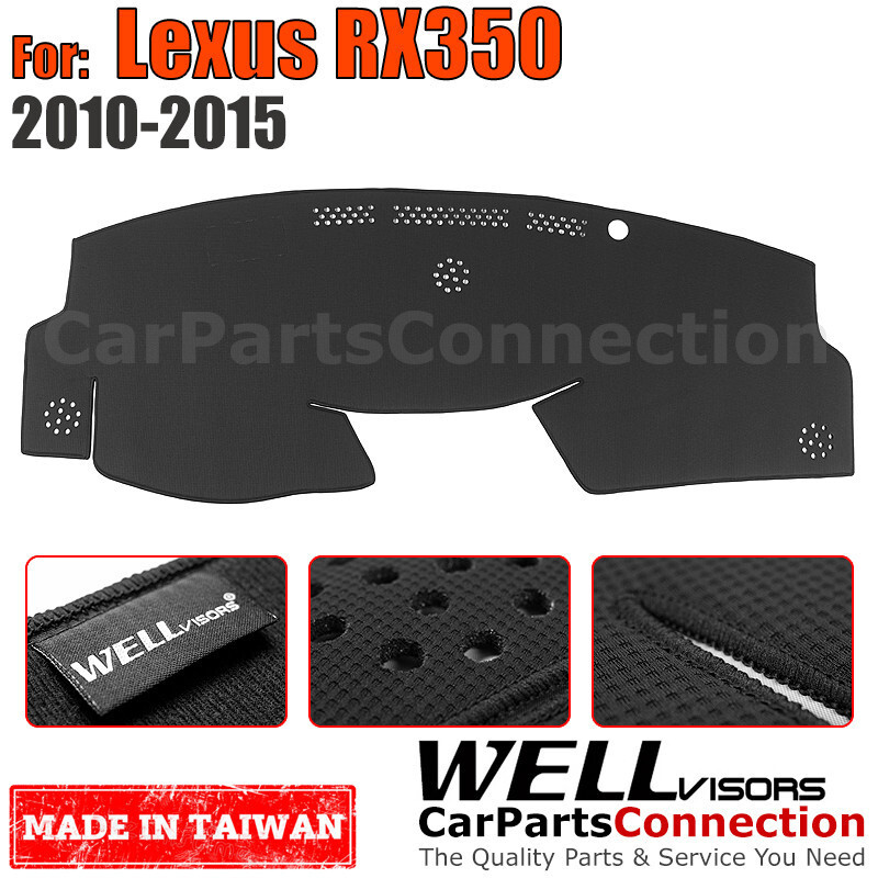Wellvisors Dash Mat Dashboard Cover For Lexus 2010-2015 RX350 Black