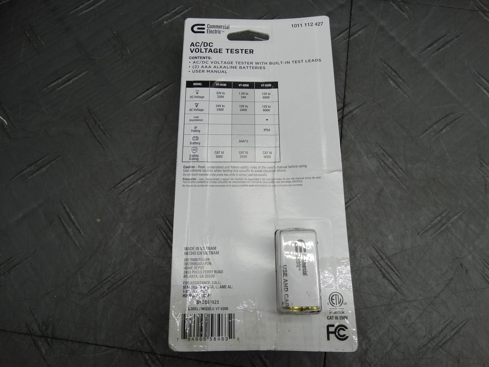 Commercial Electric 4-Range Electronic AC/DC Voltage Tester