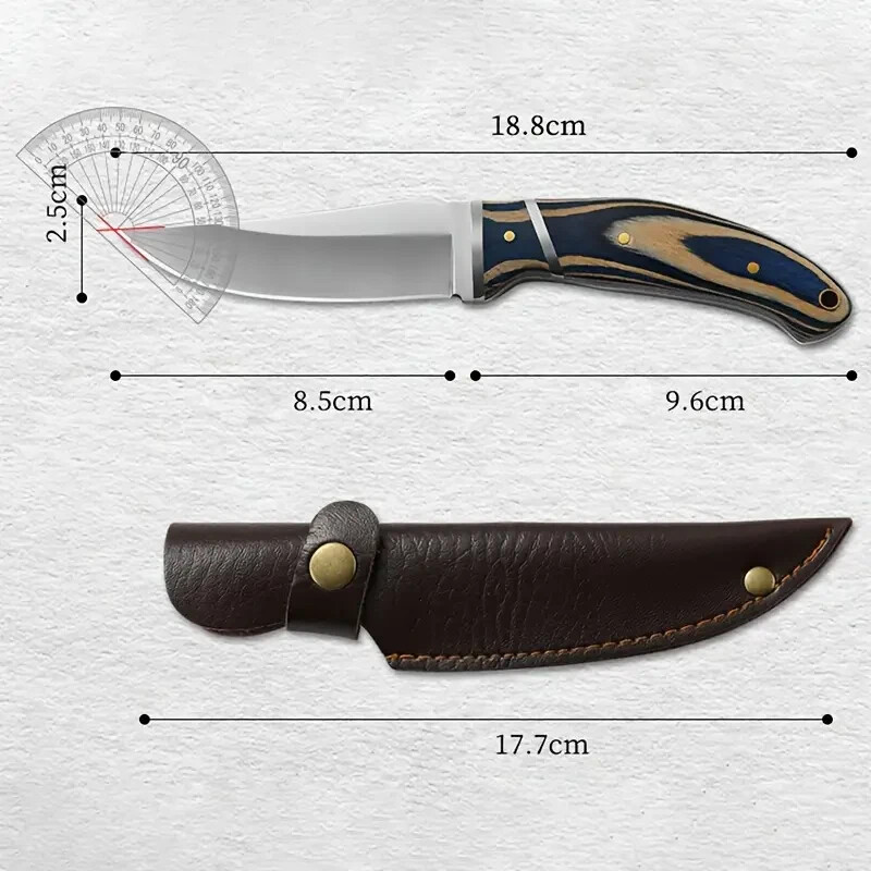 High Quality Mongolian Outdoor Small Straight Knife,