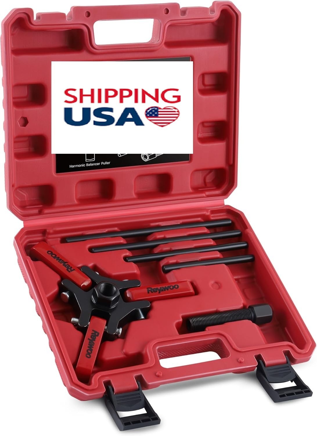 Extractor Polea 3 Garras para Damper/Balancer Chevy GM Ford Chrysler