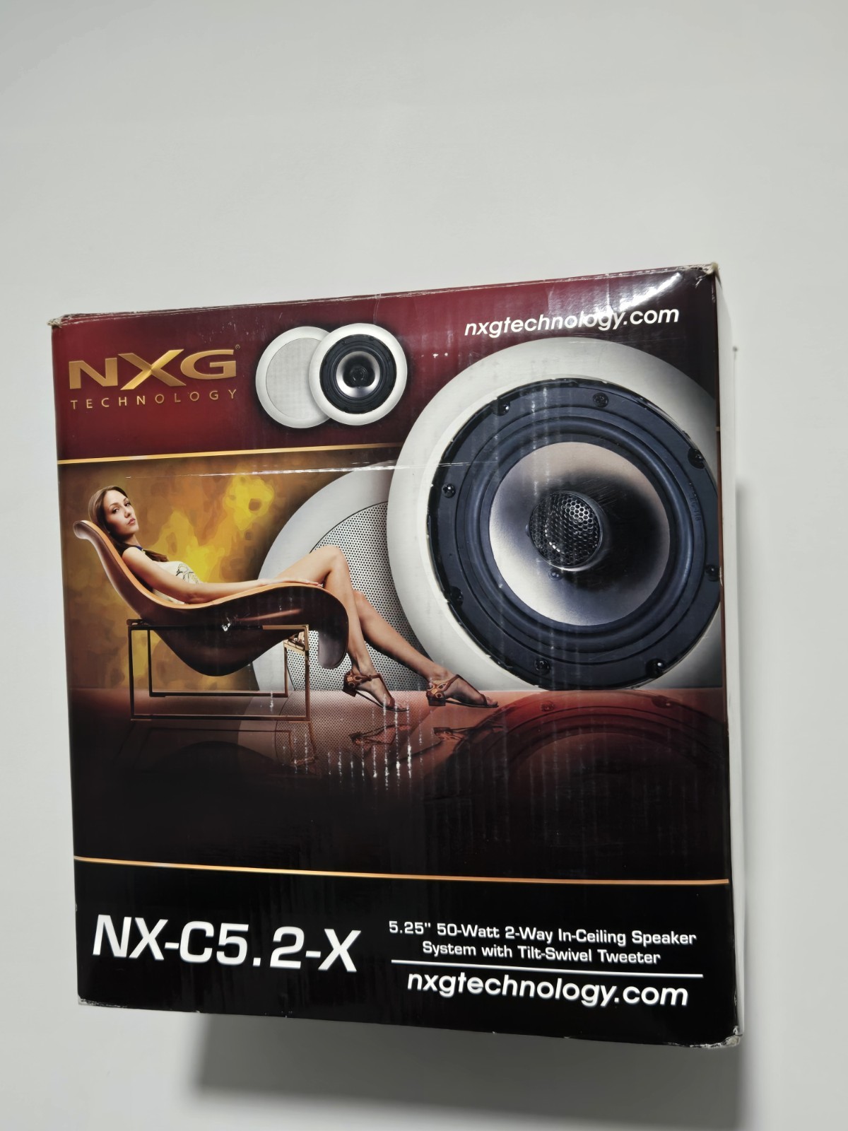 NXG High Performance 2-Way Ceiling Speaker System NX-C5 2-X; 5.25" 50-Watt NOS