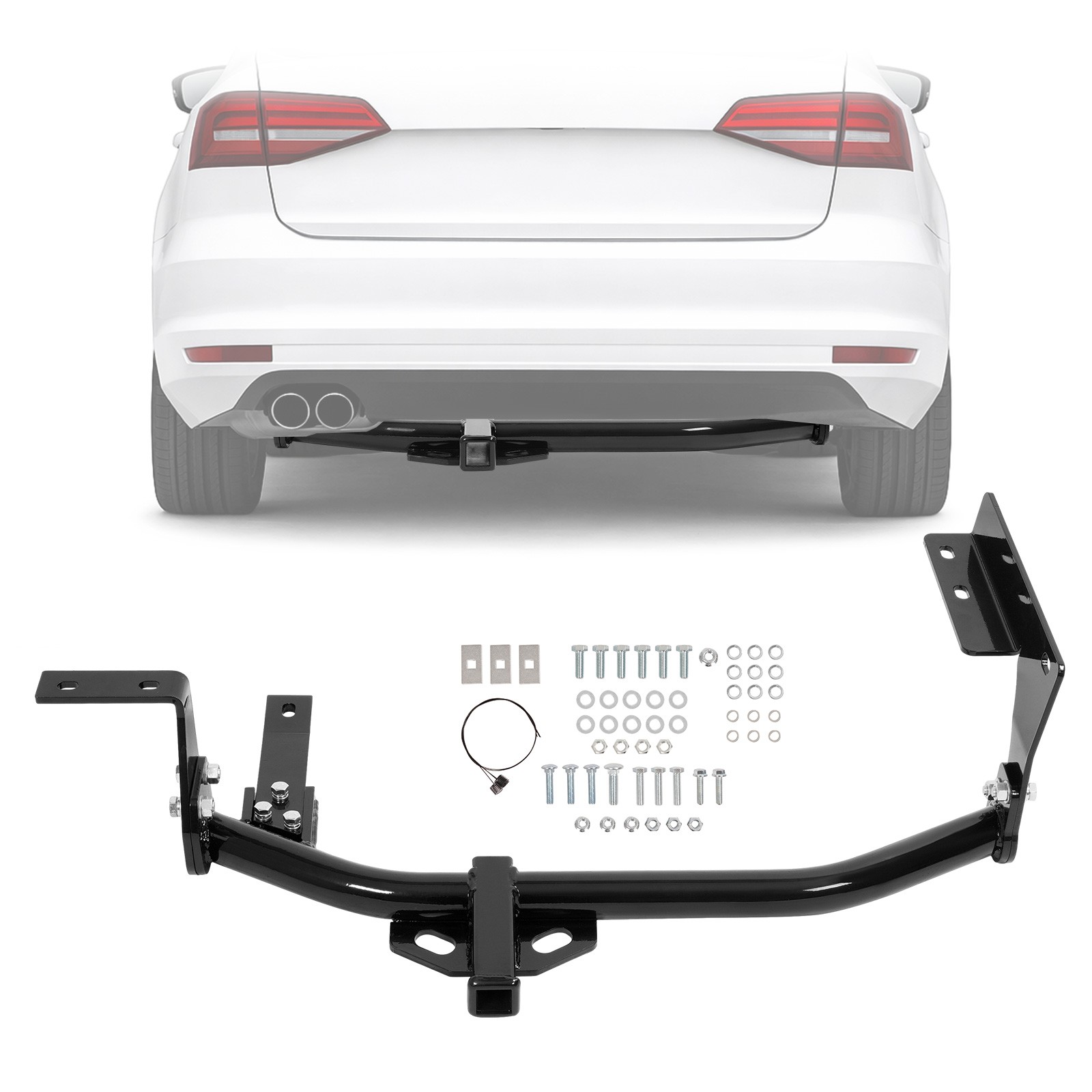 Class 1 Trailer Hitch 1-1/4" Receiver For Volkswagen Jetta 2005-18 Golf 2010-14
