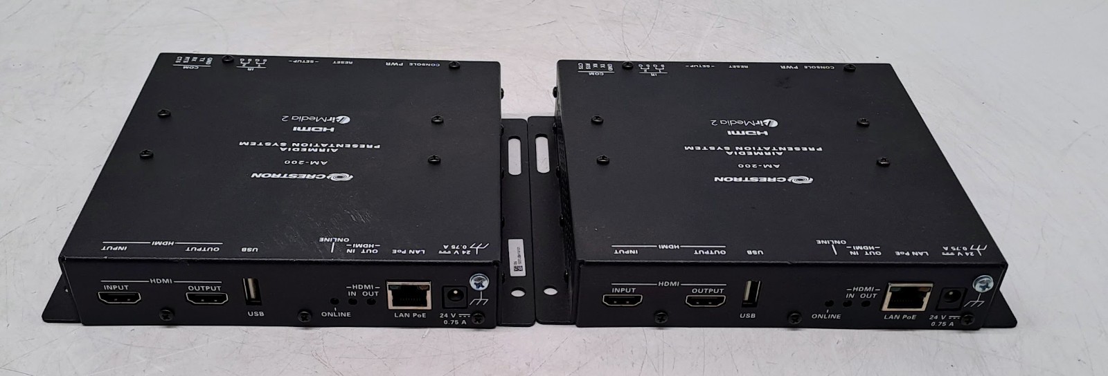 Lot of 2 Crestron AM-200 Air media Presentation System 200