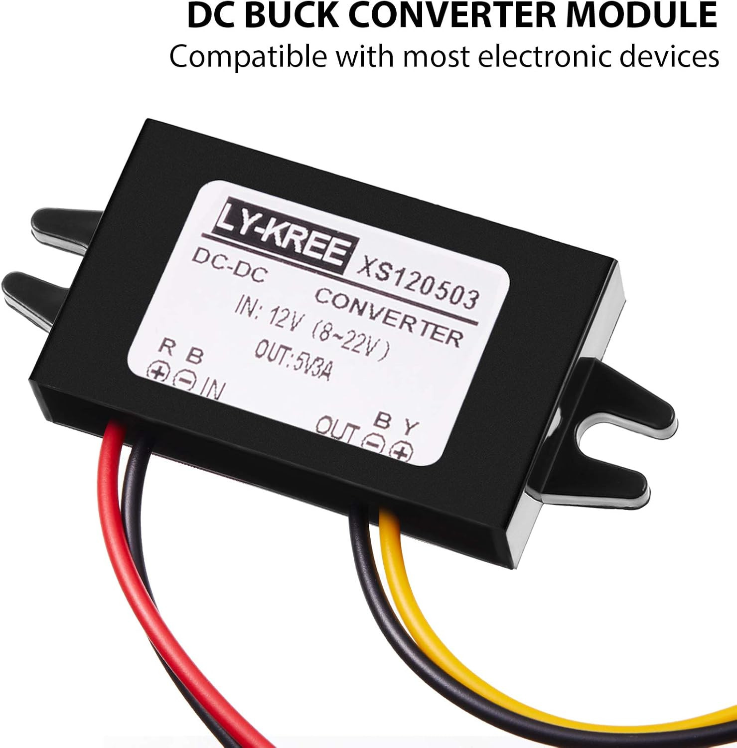 Direct Current Converter 12V to 5V 3A 15W Buck Converter Module, Reduced Voltage