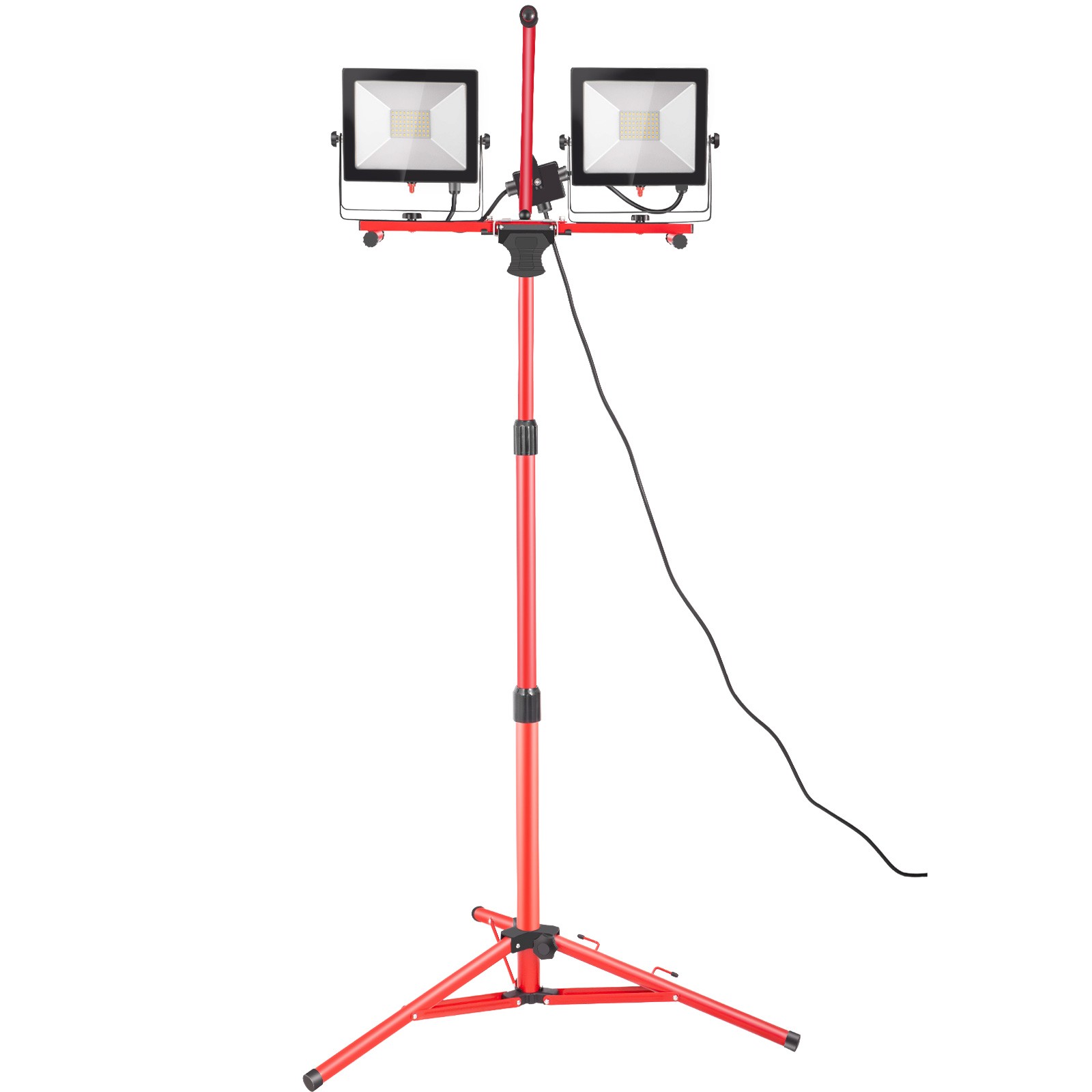 Dual-head Led Work Light 10000 Lumen Led Work Light with Tripod 27.6-68.1"