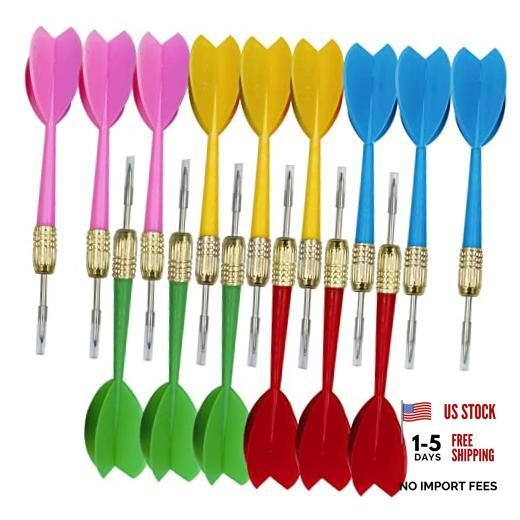 15pcs Tip Dart Colorful Dart Soft Tip Darts, Bar Dart, Plastic Tip Darts Set