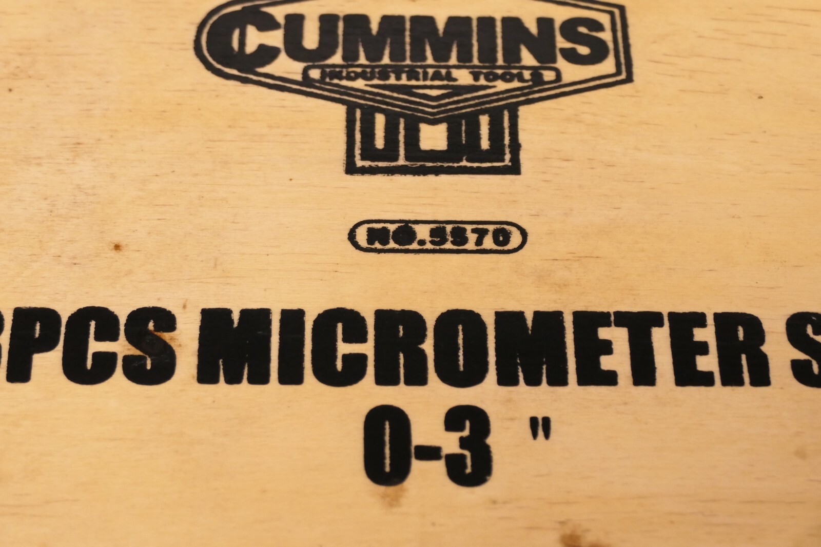 Cummins Industrial Tools 3 Piece Micrometer Set 0-3"