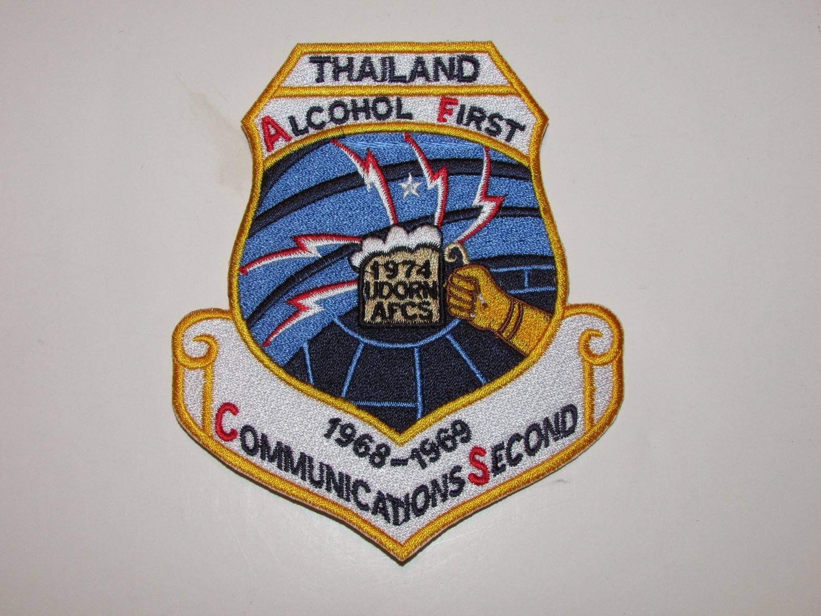 b5613 Vietnam US Air Force Thailand Alcohol First Communications Second IR20B