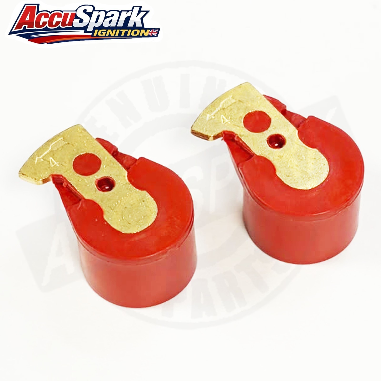Pair Accuspark Red Rotor Arm for Jensen Healey with Lucas 25D Distributor
