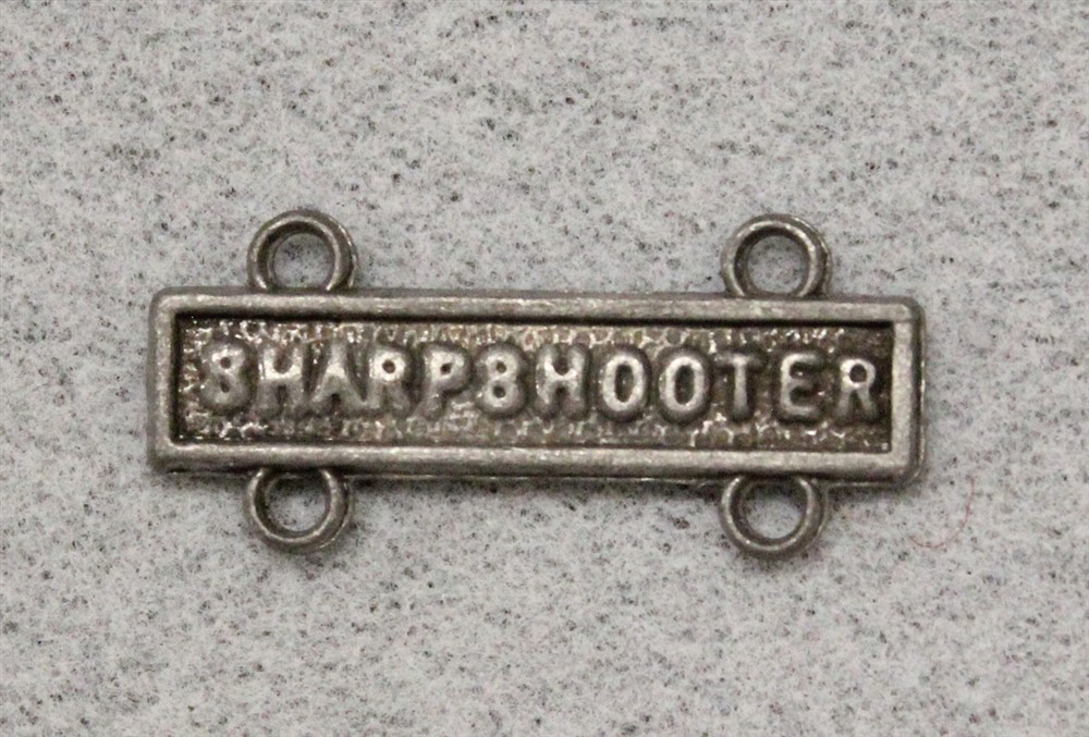 U.S. Army: SHARPSHOOTER - bar for Marksmanship Badge - Pot Metal, nhm