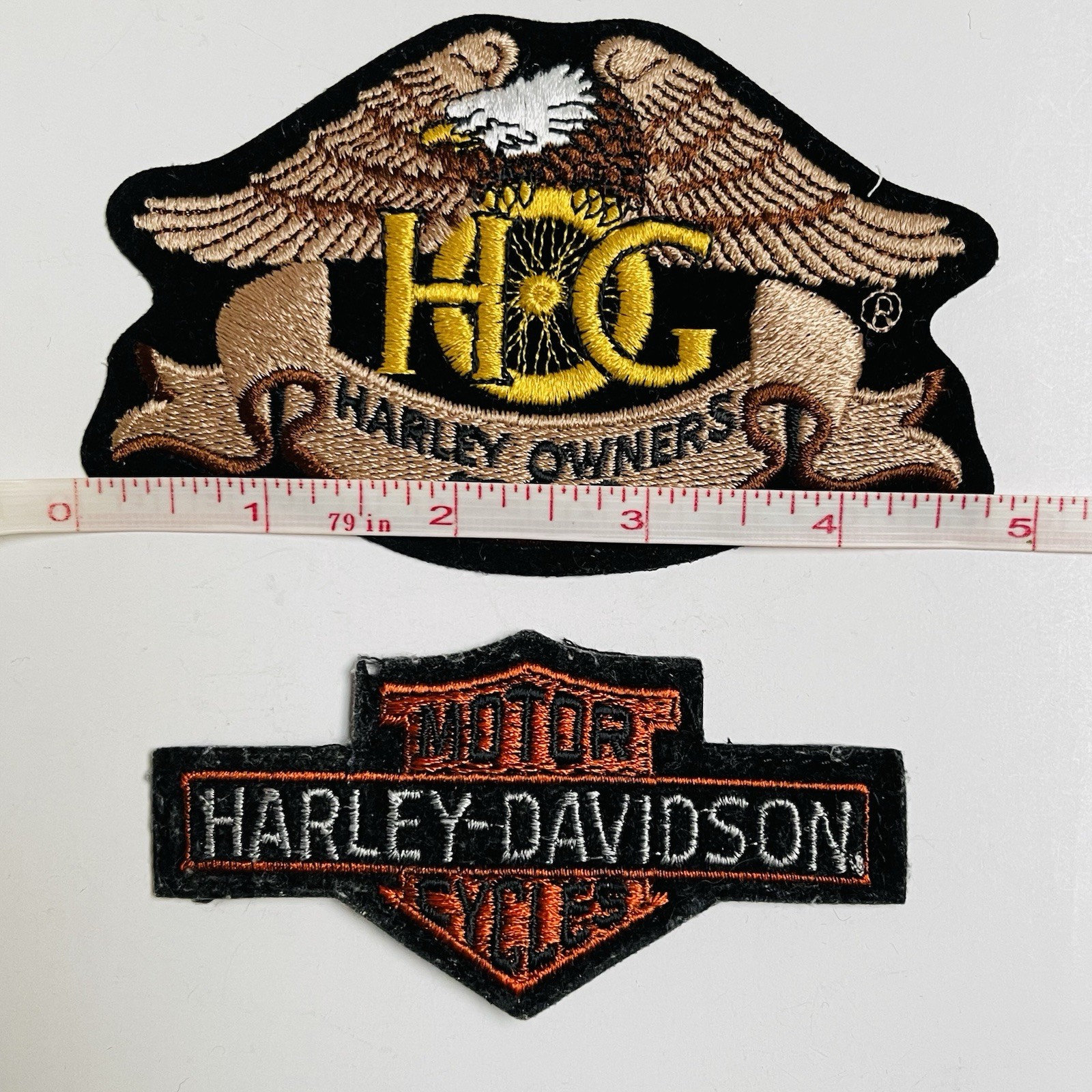 VTG Harley Davidson Patch HOG Eagle Jacket Vest Owners Group Wing Iron on Patch