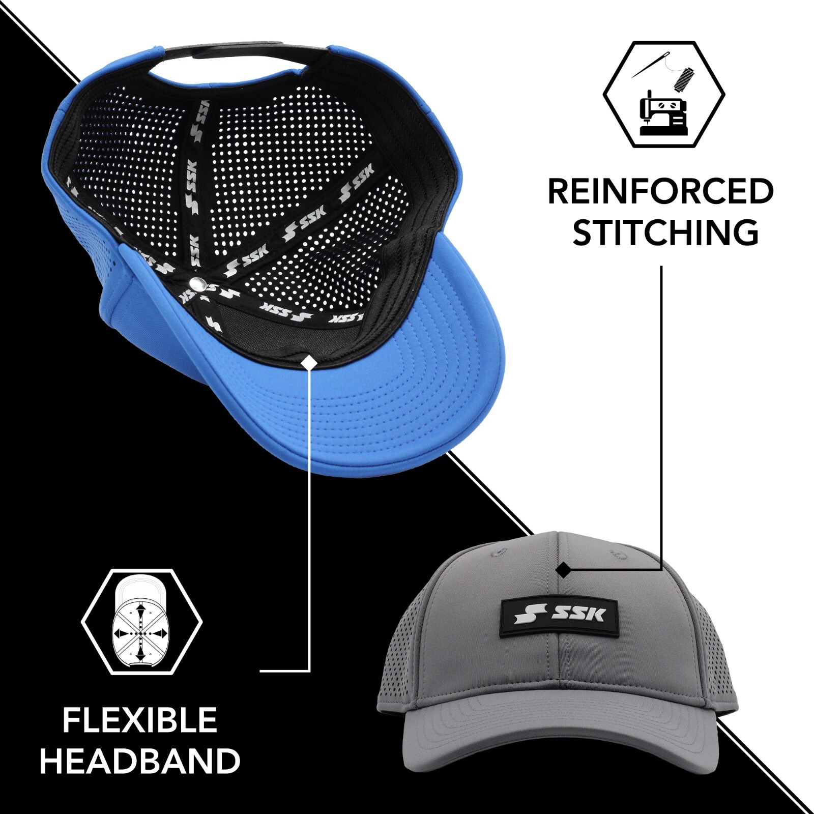 SSK Showcase Curved Brim Baseball Snapback Hat