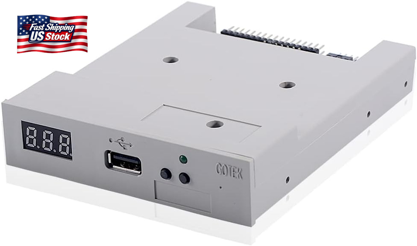 Gotek SFR1M44-U100 3.5 Inch 1.44MB USB SSD Floppy Drive Emulator Grey