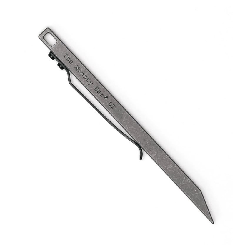 The Mighty Bar LT, Long Titanium Edition Pry Tool, Stainless Steel...