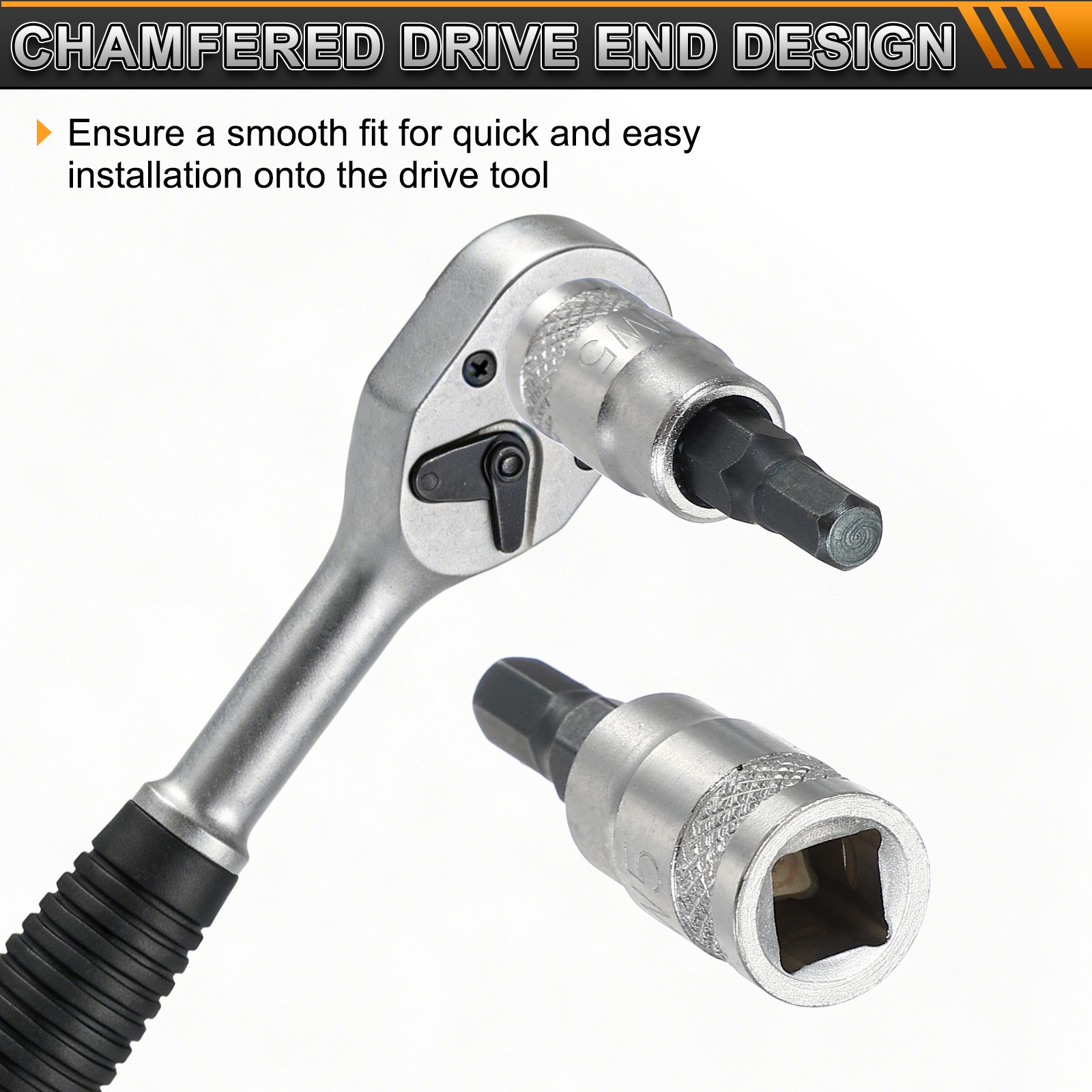 Hex Bit Socket H5 1/4" Drive 1.5" Length S2 Steel Bit CR-V Socket