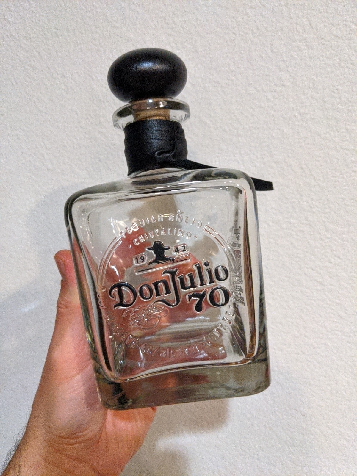 Don Julio 70th Anniversary Empty Cris Anejo Tequila Bottle 750 ml NO BOX